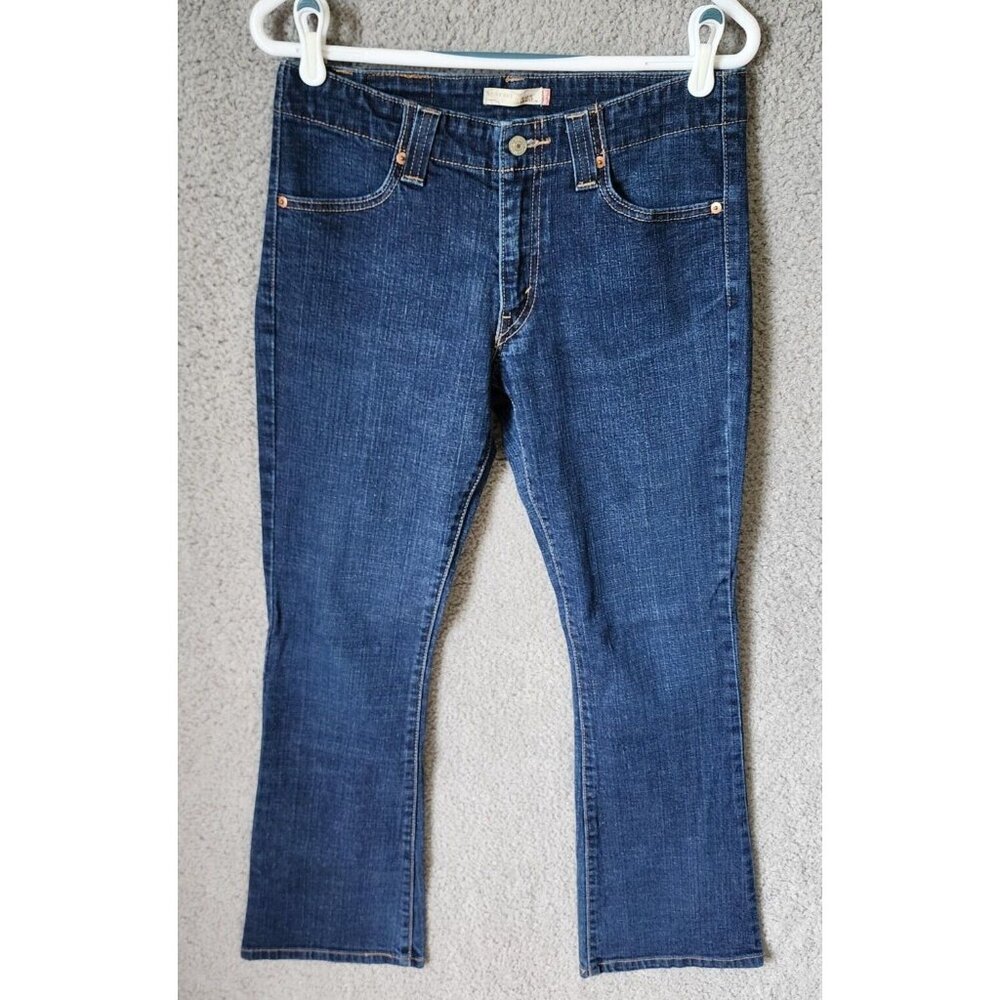 Levi's Women's 525 Mid-Rise Bootcut Denim Jeans Medium Wash Blue Size 8M (31x30)